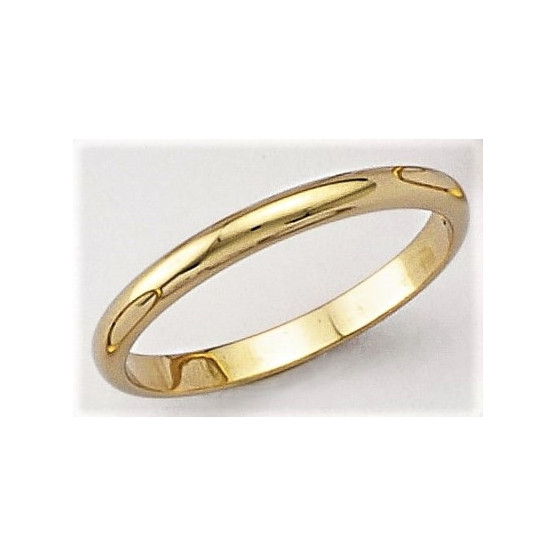 Wedding rings in yellow gold