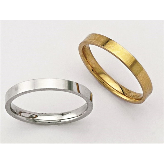 Wedding rings in yellow or white gold