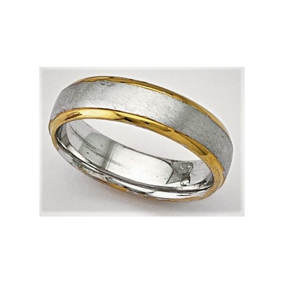 Two-tone wedding rings