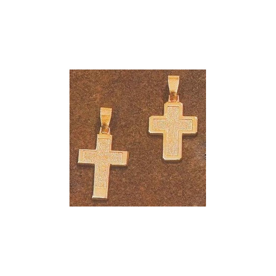 Classic cross with sandblasting