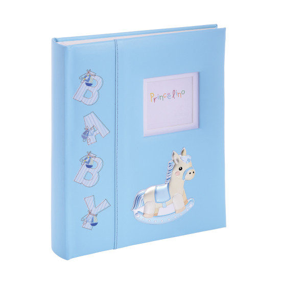 Children\'s album with wooden pony