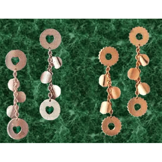 Earrings with circular elements