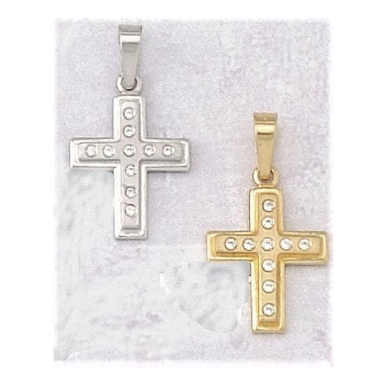 Classic cross with zircon