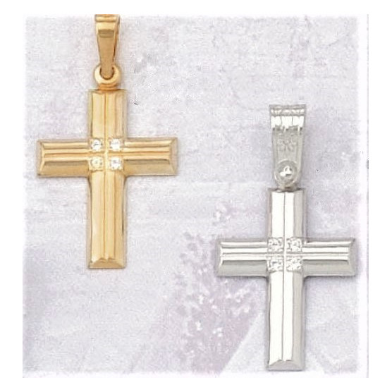 Classic cross with zircon