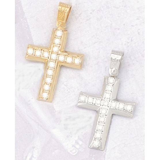 Classic cross with zircon