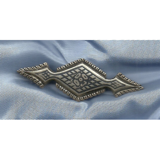 Traditional handmade satin brooch
