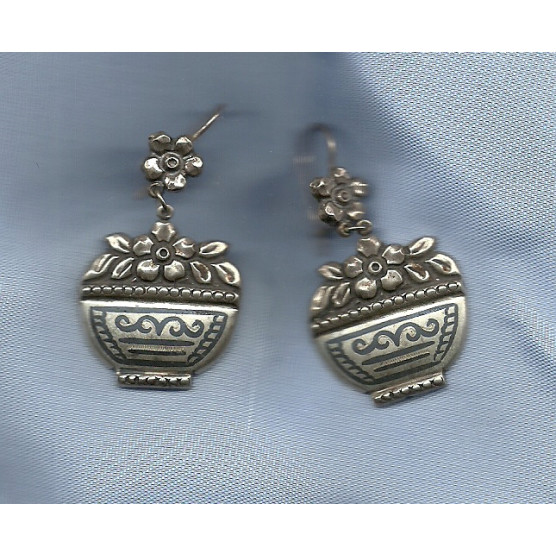 Traditional handmade savat earrings