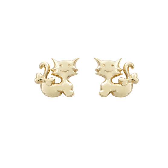 Earrings for children nailed in yellow gold