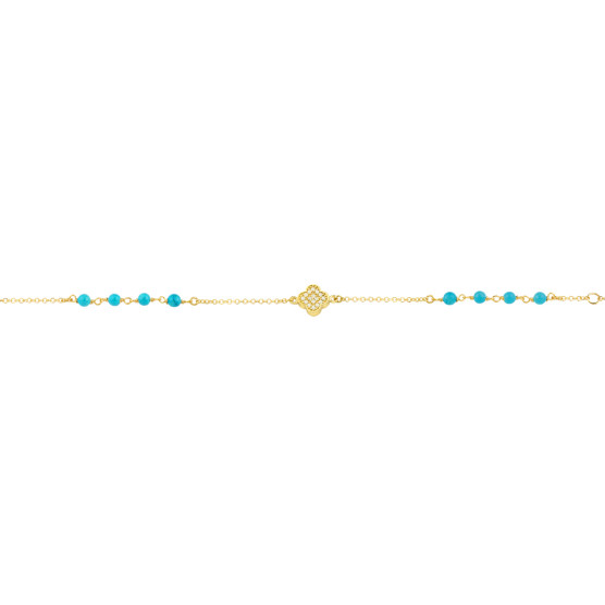 Bracelet in yellow gold with cross element