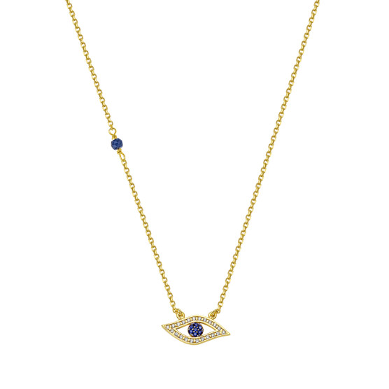 Necklace in yellow gold with eye