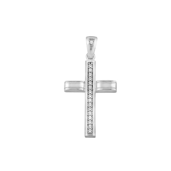 Cross In White Gold