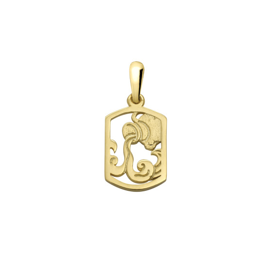 Pendant Zodiac Sign In Yellow Gold