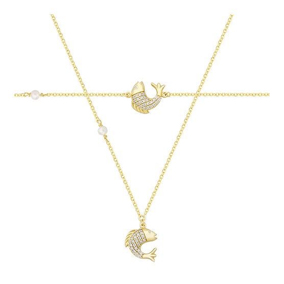 Necklace - Bracelet In Yellow Gold