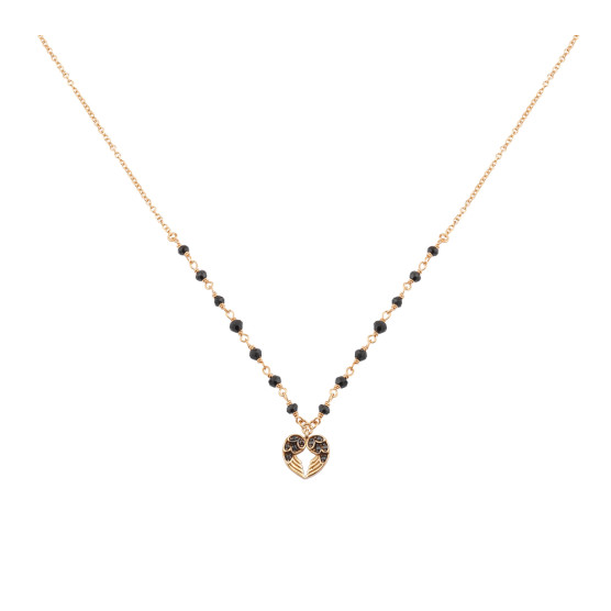 Necklace In Rose Gold With Heart Element