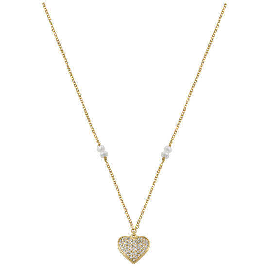 Necklace In Yellow Gold With Heart Element