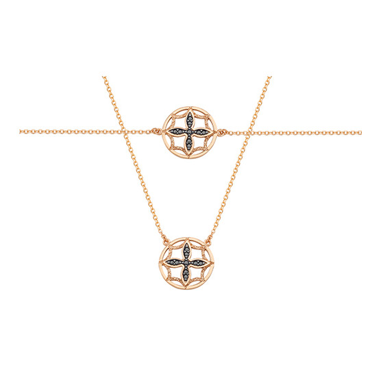 Necklace - Bracelet In Rose Gold