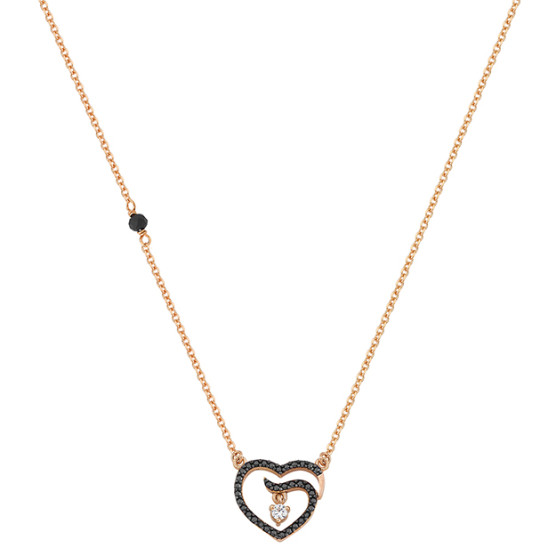 Necklace In Rose Gold With Zircon