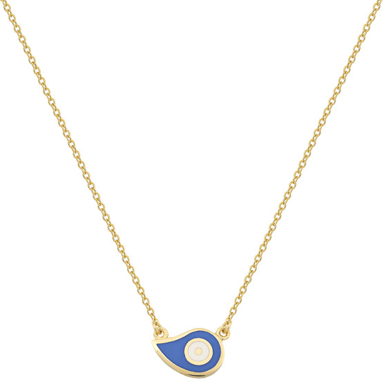 Necklace In Yellow Gold With Enamel