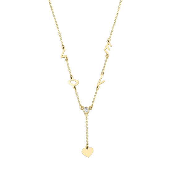 Necklace in yellow gold