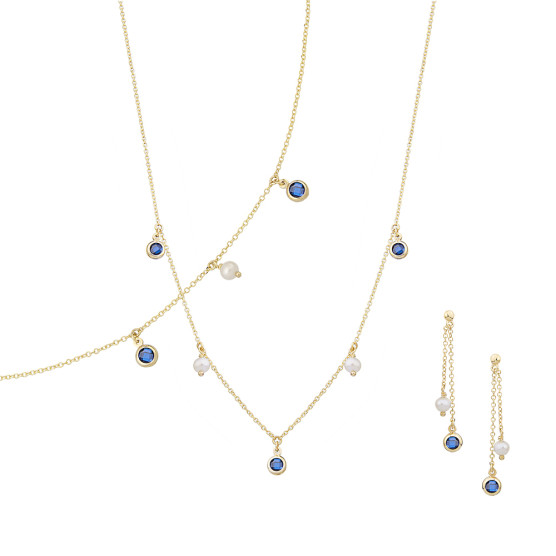 Set In Yellow Gold With Double Stones