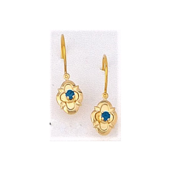 Earrings with cross frame