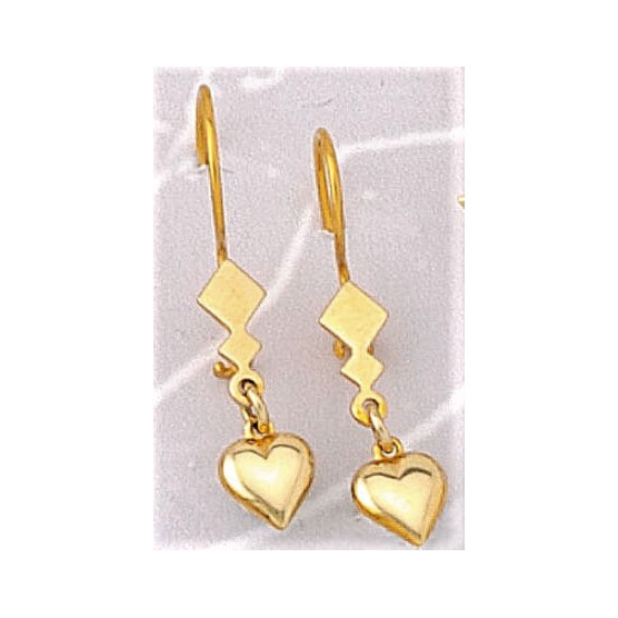 Earrings with hearts