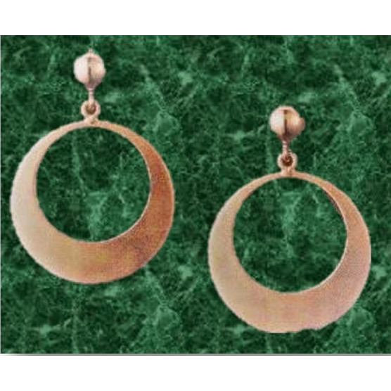 Earrings with wide rings